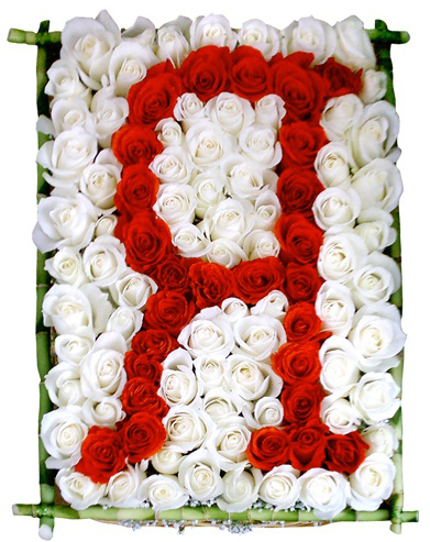 Логотип из цветов